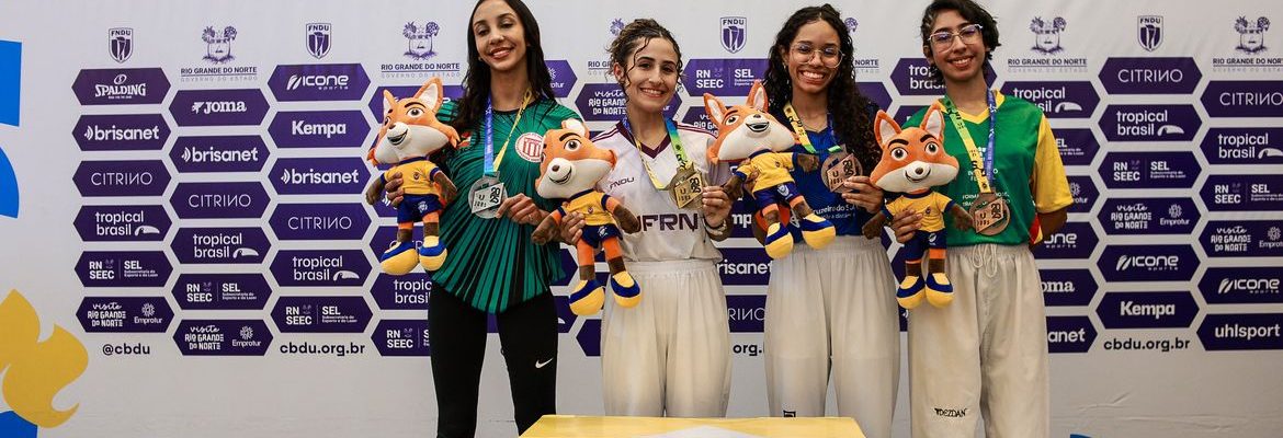 Atleta do taekwondo se despede de seu último JUBs com tricampeonato
