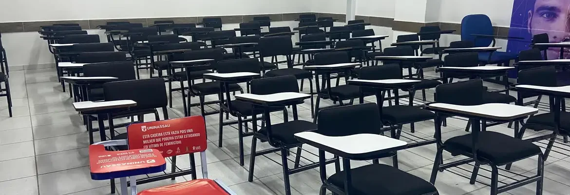 Jubs: com cadeiras vazias, campanha lembra vítimas de feminicídio